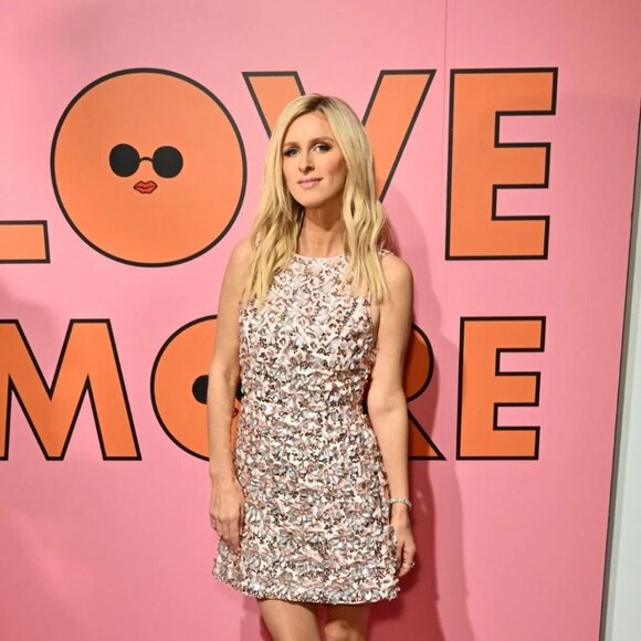 ALICE AND OLIVIA Lindsey ROSE GOLD 3D Embellished MINI DRESS 8 NWT - Picture 3 of 16